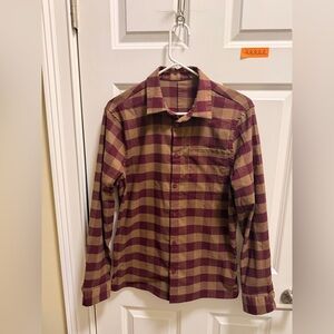 Mens Lululemon Long Sleeve Button Down Shirt